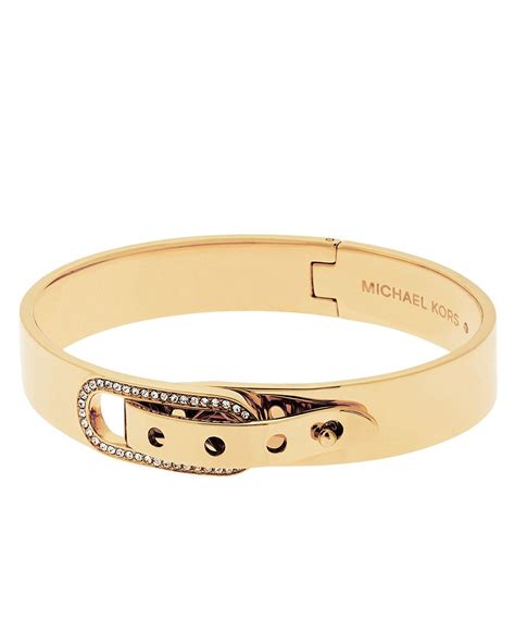 gold michael kors buckle bracelet|Michael Kors adjustable bracelet.